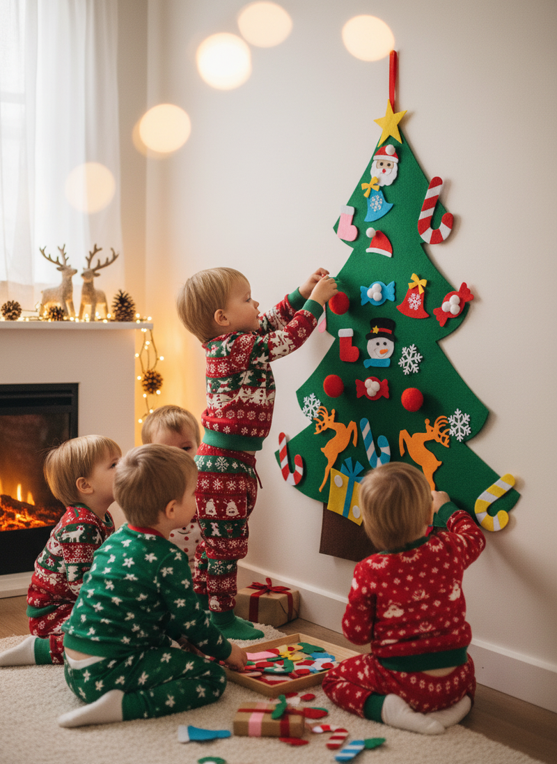 Arbre de Noël bricolage pour les enfants