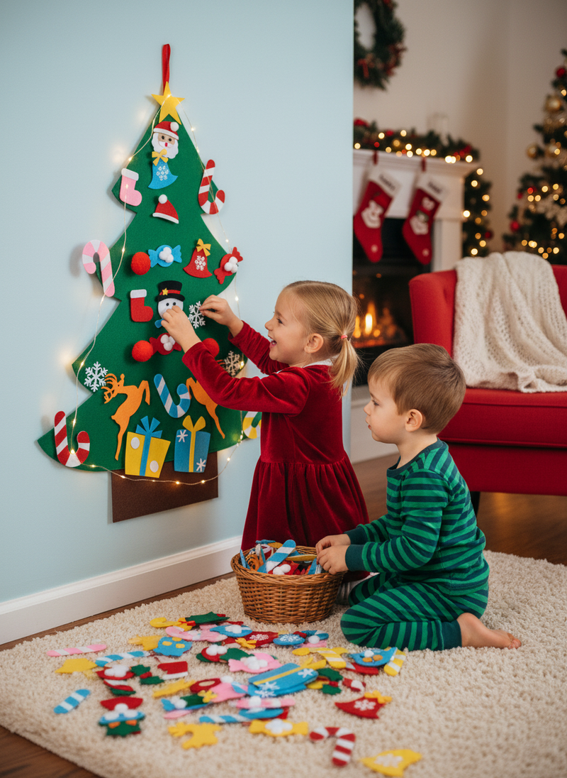 Arbre de Noël bricolage pour les enfants